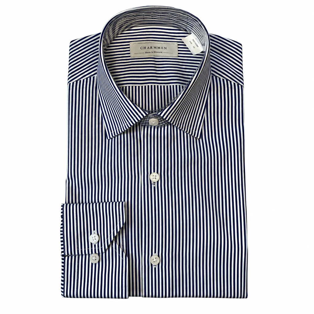 Hemd RTW SlimFit dunkelblau gestreift