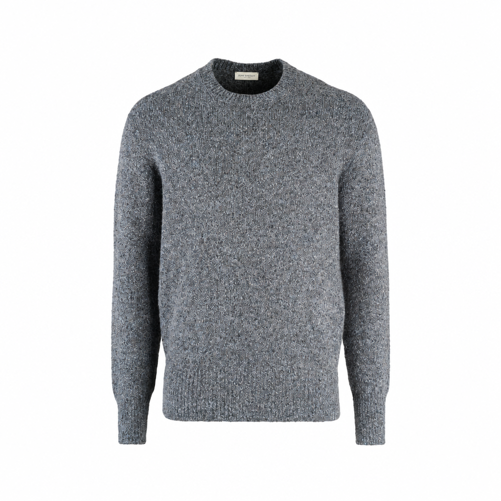 Phil Petter Rundhals-Pullover Wintercotton Tweed 3D-Seamless