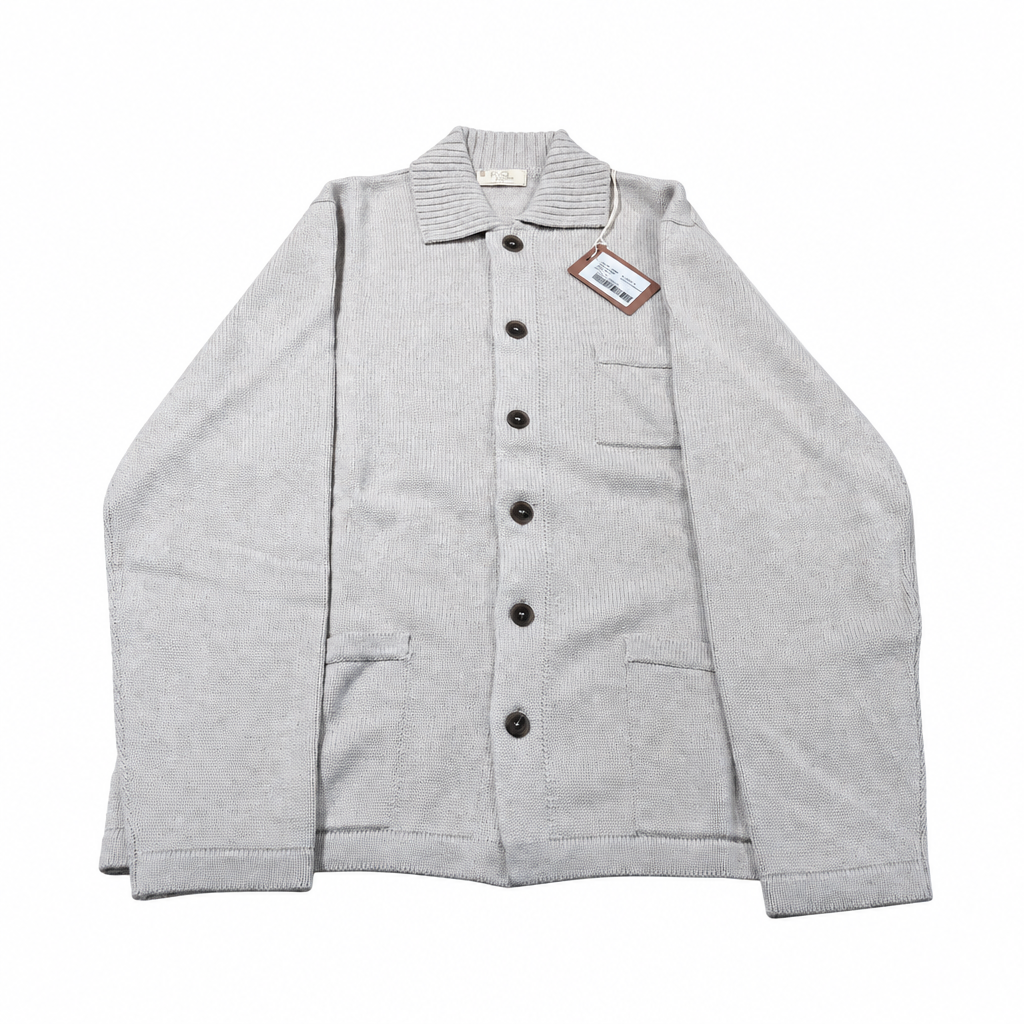 Strickjacke FLY3 Dunkelblau / Beige