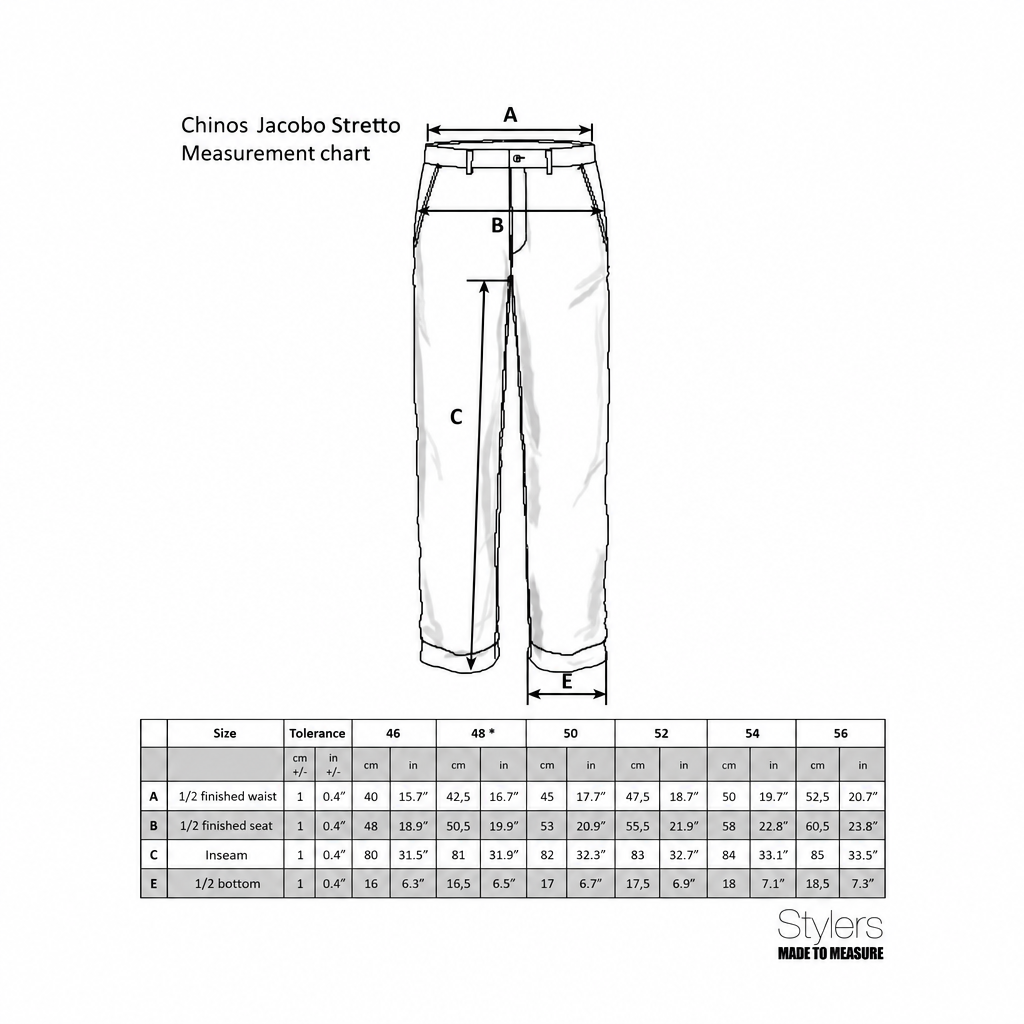 Chino Schwarz JACOBO Stretto, Twill