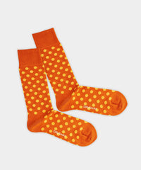 DillySocks Apricot Dots